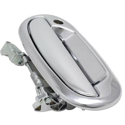 Rareelectrical - Left Front Exterior Door Handle Fits 1997-2004 Ford Expedition Ford F-150 Chrome With Key Hole - Image 3