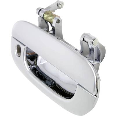 Rareelectrical - Front Passenger Side Exterior Door Handle Compatible With 1994-2002 Dodge Ram Chrome With Key Hole - Image 2