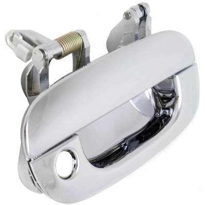Rareelectrical - Front Right (Passenger Side) Exterior Door Handle Compatible With 1994-2002 Dodge Ram Chrome With - Image 3