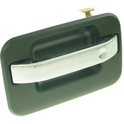 Rareelectrical - Left Rear Exterior Door Handle Compatible With 2010-2022 Ford F-150 Chrome Lever With Primed Bezel - Image 2