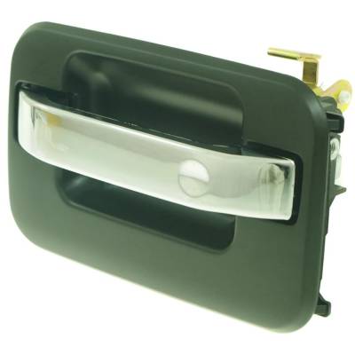 Rareelectrical - Left Rear Exterior Door Handle Compatible With 2010-2022 Ford F-150 Chrome Lever With Primed Bezel - Image 3
