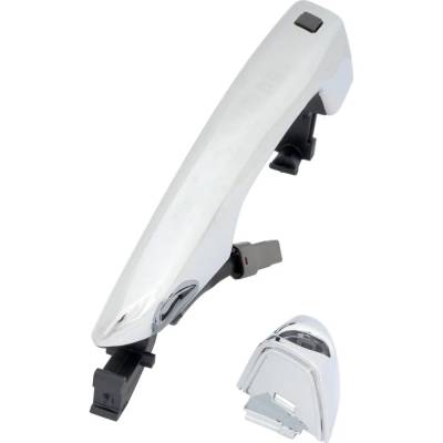 Rareelectrical - Front Left (Driver Side) Exterior Door Handle Compatible With 2015-2019 Hyundai Sonata Chrome - Image 3