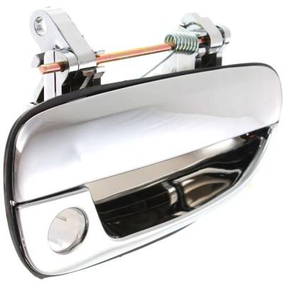 Rareelectrical - Right Front Exterior Door Handle Compatible With 2000-2006 Hyundai Accent Chrome With Key Hole - Image 3