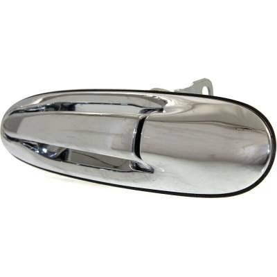 Rareelectrical - New Rear Driver Side Exterior Door Handle Compatible With 1998-2002 Lincoln Town Car Chrome Without - Image 2