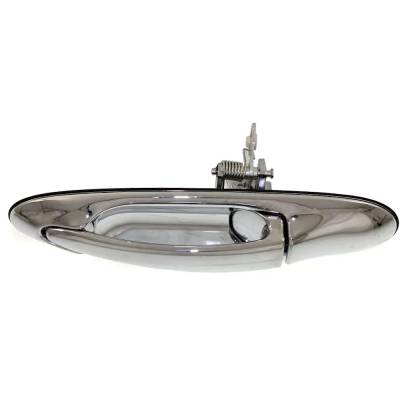 Rareelectrical - New Rear Driver Side Exterior Door Handle Compatible With 1998-2002 Lincoln Town Car Chrome Without - Image 4