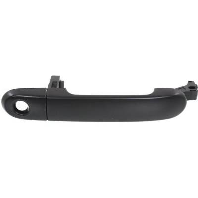 Front Driver Side Exterior Door Handle Compatible With 2007-2012 Nissan Versa Black With Key Hole