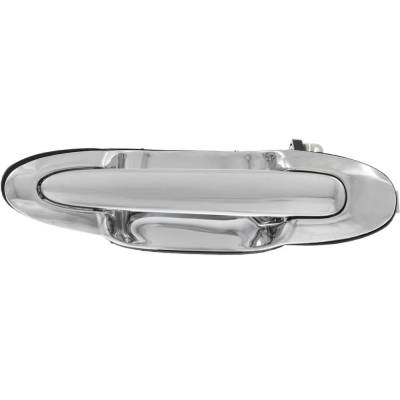 Rear Passenger Side Exterior Door Handle Compatible With 2000-2006 Mazda Mpv Chrome Without Key Hole