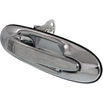 Rareelectrical - Rear Passenger Side Exterior Door Handle Compatible With 1998-2002 Lincoln Town Car Chrome Without - Image 2