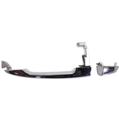 Rareelectrical - Left Rear Exterior Door Handle Compatible With 2007-2012 Kia Rondo Chrome Without Key Hole - Image 4