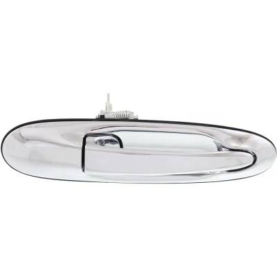 Front Passenger Side Exterior Door Handle Compatible With 1998-2002 Lincoln Town Car Chrome Without