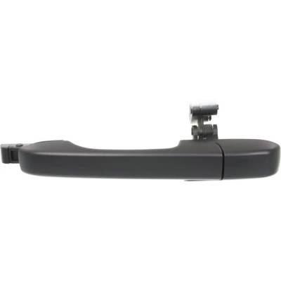 Left Rear Exterior Door Handle Compatible With 2002-2006 Honda Cr-V Textured Black Without Key Hole