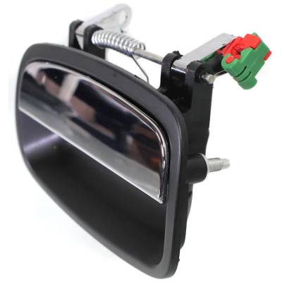 Rareelectrical - Left Rear Exterior Door Handle Compatible With 1995-2002 Kia Sportage Chrome Lever With Primed Bezel - Image 2