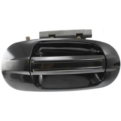 Rear Passenger Side Exterior Door Handle Compatible With 2003-2017 Ford Expedition Smooth Black