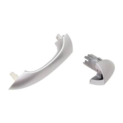 Rareelectrical - Left Rear Exterior Door Handle Compatible With 2000-2006 Bmw X5 Silver Without Key Hole 51217002311 - Image 3