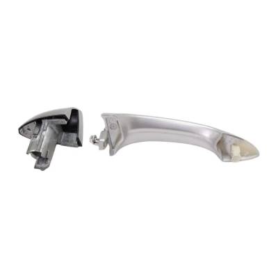 Rareelectrical - Left Rear Exterior Door Handle Compatible With 2000-2006 Bmw X5 Silver Without Key Hole 51217002311 - Image 4