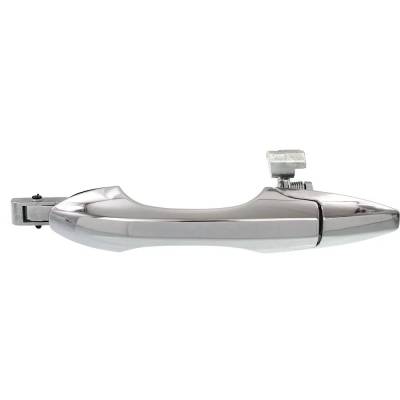 Left Rear Exterior Door Handle Compatible With 2007-2013 Acura Mdx Chrome Without Key Hole
