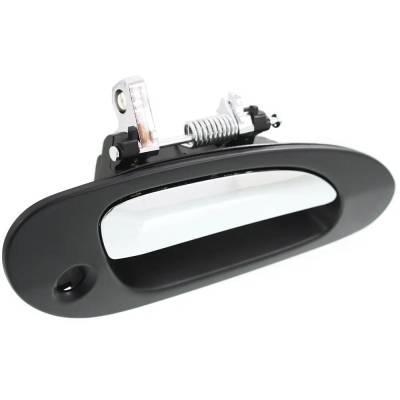Rareelectrical - Front Passenger Side Exterior Door Handle Compatible With 1999-2003 Acura Tl Chrome Lever With Black - Image 3