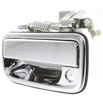 Front Driver Side Exterior Door Handle Fits 1995-2004 Toyota Tacoma Chrome With Key Hole 69220-35030