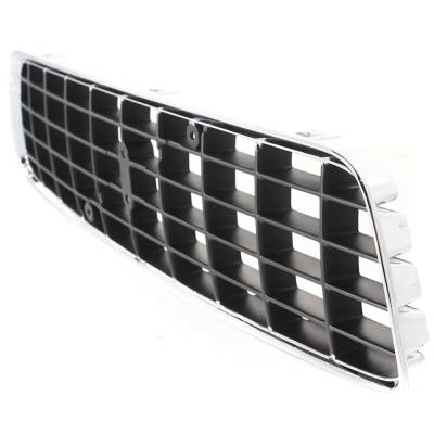 Rareelectrical - Chrome Shell Grille Assembly Compatible With Volvo S60 Base 5 Cyl 2.4L S60 T5 5 Cyl 2.3L 2001-2004 - Image 2