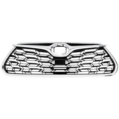 RAREELECTRICAL - New Black Shell Grille Assembly Compatible With Toyota Highlander Hybrid Limited 4 Cyl 2.5L - Image 2