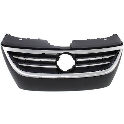 Rareelectrical - New Primed Black Grille Assembly Compatible With Volkswagen Cc Lux 4 Cyl 2.0L Passat Cc Highline 4 - Image 4