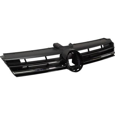 Rareelectrical - New Textured Black Grille Assembly Compatible With Volkswagen Golf Highline 4 Cyl 1.8L Golf - Image 3