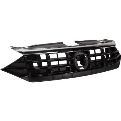 Rareelectrical - Textured Black Grille Assembly Compatible With Volkswagen Jetta R-Line 4 Cyl 1.4L 2019-2021 - Image 3
