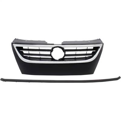 Rareelectrical - New Primed Black Grille Assembly Compatible With Volkswagen Cc Lux 4 Cyl 2.0L Cc Lux Limited 4 Cyl - Image 1
