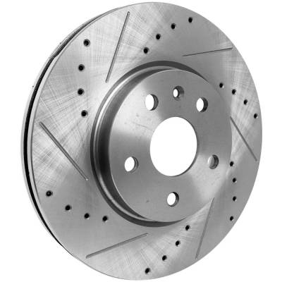RAREELECTRICAL - New Cross-Drilled Brake Disc Compatible With Buick Chevrolet Gmc Lacrosse Premium 4 Cyl 2.4L Malibu - Image 2