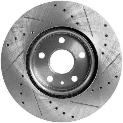 RAREELECTRICAL - New Cross-Drilled Brake Disc Compatible With Buick Chevrolet Gmc Lacrosse Convenience 6 Cyl 3.6L - Image 4