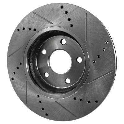 RAREELECTRICAL - New Cross-Drilled Brake Disc Compatible With Infiniti Nissan 370Z Sport 6 Cyl 3.7L Maxima Platinum 6 - Image 3