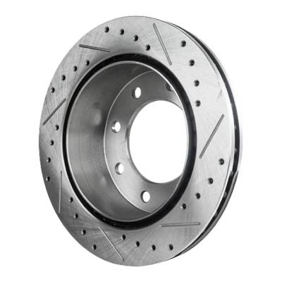 RAREELECTRICAL - New Cross-Drilled Brake Disc Compatible With Chevrolet Express 3500 Lt 8 Cyl 6.0L Suburban 2500 Lt 8 - Image 3