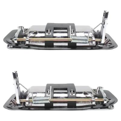 Rareelectrical - Rear Driver And Passenger Side Exterior Door Handle Compatible With 1995-2000 Chevrolet K3500 - Image 5