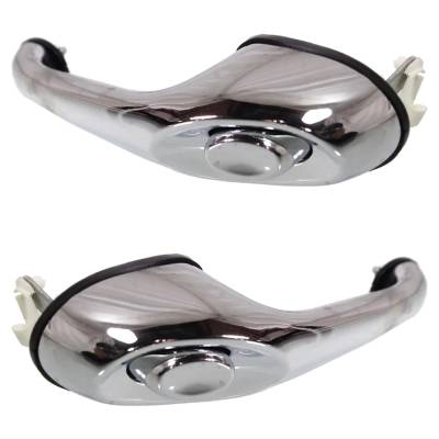Rareelectrical - Rear Driver And Passenger Side Exterior Door Handle Compatible With 2001-2010 Chrysler Pt Cruiser - Image 2
