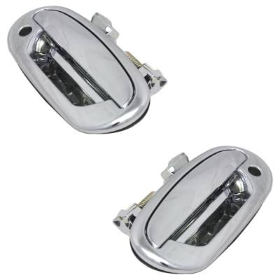 Rareelectrical - Front Driver And Passenger Side Exterior Door Handle Compatible With 1997-2004 Ford Expedition Ford - Image 2