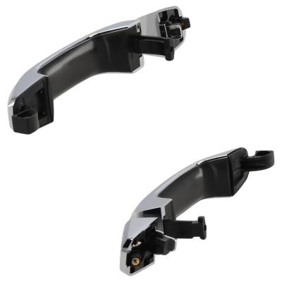 Rareelectrical - Set Of 2 Front Exterior Door Handle Compatible With 2014-2022 Chevrolet Silverado Chrome Without Key - Image 4
