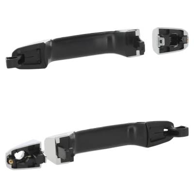 Rareelectrical - Set Of 2 Front Exterior Door Handle Compatible With 2014-2022 Chevrolet Silverado Chrome Without Key - Image 5