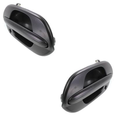 Rareelectrical - Front Left And Right Exterior Door Handle Compatible With 1999-2004 Honda Odyssey Textured Black - Image 2