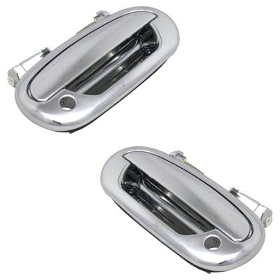 Rareelectrical - Front Left And Right Exterior Door Handle Compatible With 1997-2004 Ford Expedition Ford F-150 - Image 3