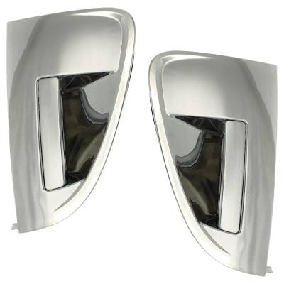 Rear Driver And Passenger Side Exterior Door Handle Compatible With 2012-2019 Chevrolet Sonic Chrome
