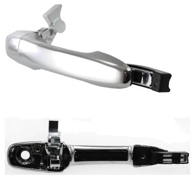 Rareelectrical - Front Driver And Passenger Side Exterior Door Handle Compatible With 2005-2014 Ford Mustang Chrome - Image 3