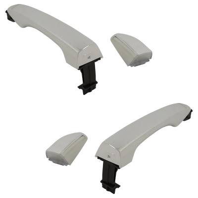 Rareelectrical - New Rear Left And Right Exterior Door Handle Compatible With 2016-2021 Hyundai Tucson Chrome Without - Image 3