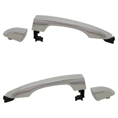 Rareelectrical - New Rear Left And Right Exterior Door Handle Compatible With 2016-2021 Hyundai Tucson Chrome Without - Image 7