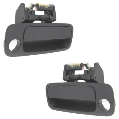 Rareelectrical - Front Pair Exterior Door Handle Compatible With 1999-2003 Toyota Solara Primed Paintable With Key - Image 3