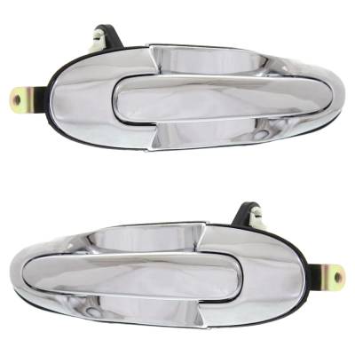 Rareelectrical - Rear Left Driver And Right Passenger Exterior Door Handle Compatible With 2000-2006 Mazda Mpv Chrome - Image 3