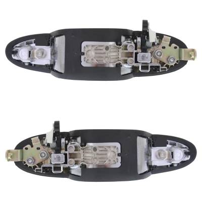 Rareelectrical - Set Of 2 Rear Exterior Door Handle Compatible With 2000-2006 Mazda Mpv Chrome Without Key Hole - Image 5