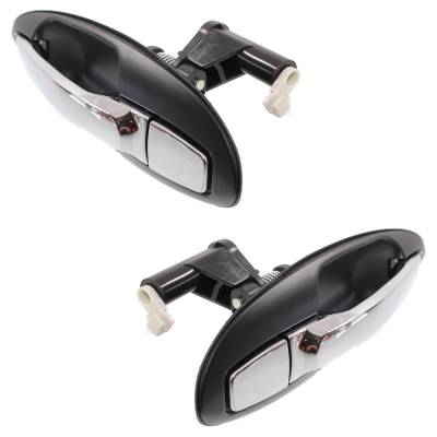 Rareelectrical - Rear Left And Right Exterior Door Handle Compatible With 2001-2006 Hyundai Sonata Kia Optima Kia - Image 2