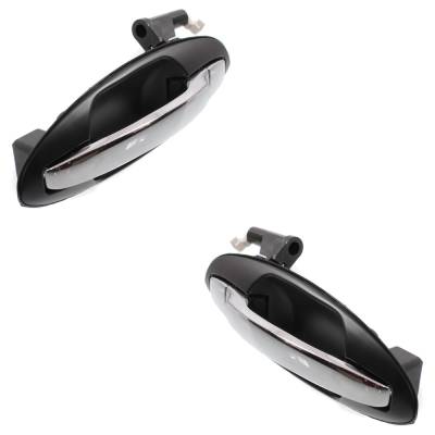 Rareelectrical - Rear Left And Right Exterior Door Handle Compatible With 2001-2006 Hyundai Sonata Kia Optima Kia - Image 3