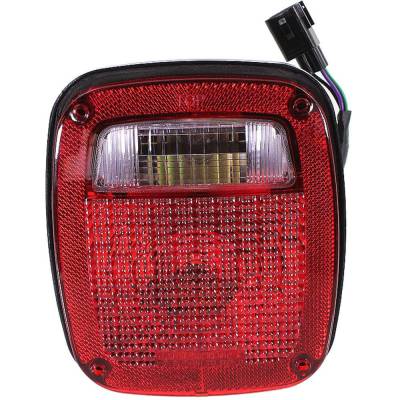 Tail Light Compatible With 1998-2006 Jeep Wrangler Left Driver Side Halogen Repj730130