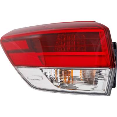 Tail Light Compatible With 2017 Toyota Highlander 2.7L 3.5L I4 Left Driver Side Halogen Rt73010144